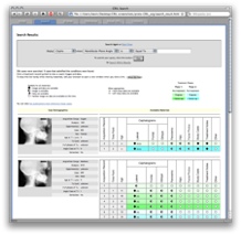 CRIL database search results